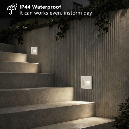 Brilagi - Oprawa schodowa LED STEP LIGHT LED/1,5W/230V IP44 biała