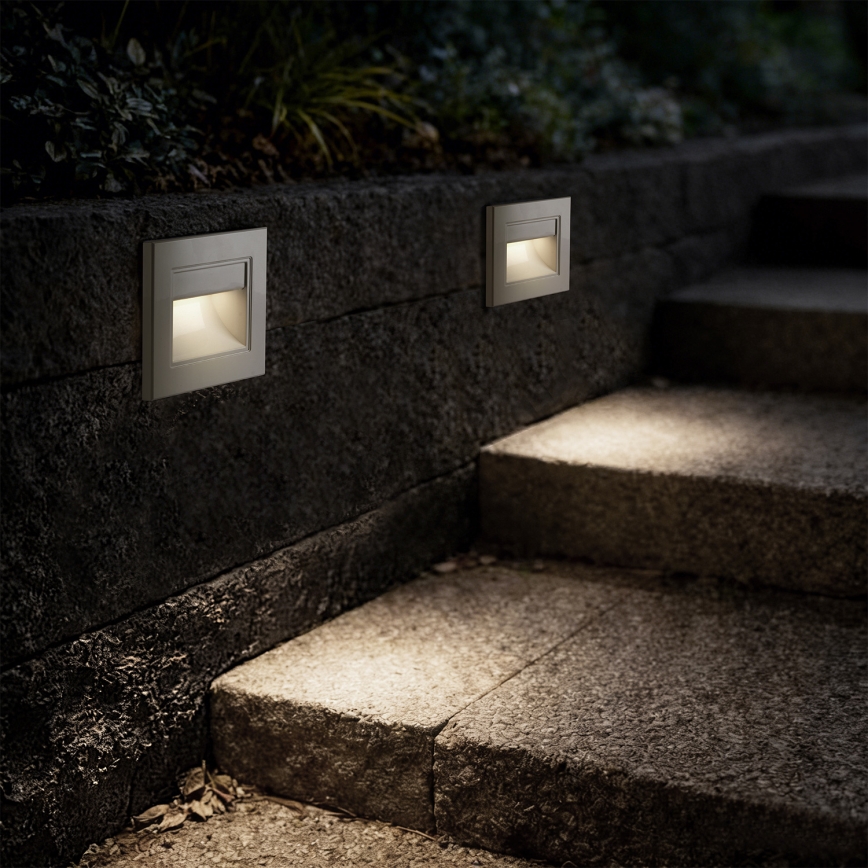 Brilagi - Oprawa schodowa LED STEP LIGHT LED/1,5W/230V IP44 biała