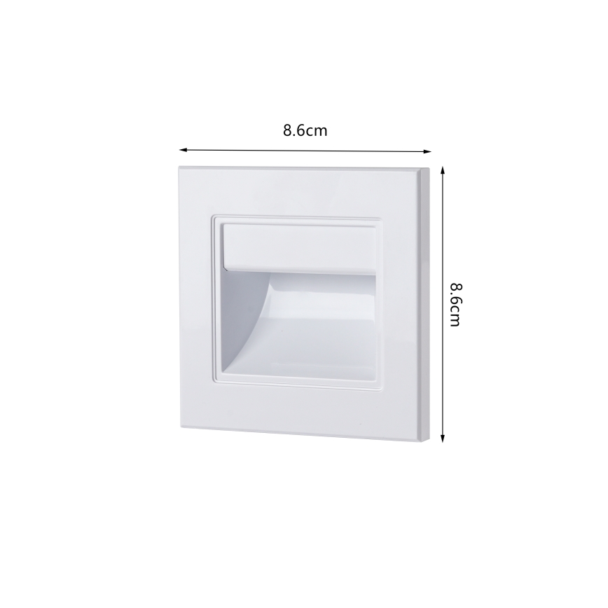 Brilagi - Oprawa schodowa LED STEP LIGHT LED/1,5W/230V IP44 biała