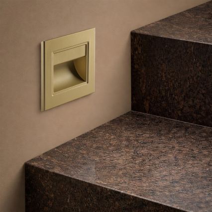 Brilagi - Oprawa schodowa LED STEP LIGHT LED/1,5W/230V IP44 złota