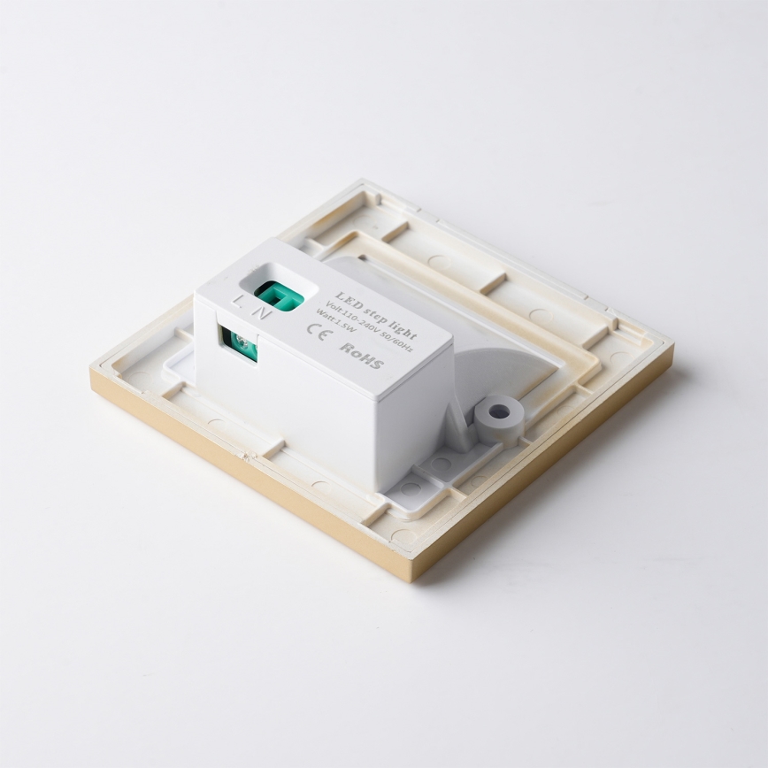 Brilagi - Oprawa schodowa LED STEP LIGHT LED/1,5W/230V IP44 złota