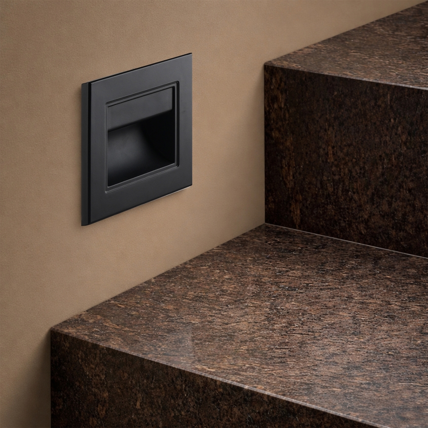 Brilagi - Oprawa schodowa STEP LIGHT LED 1,5W/230V IP44 czarna