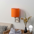 BRILAGI - Oprawa ścienna LED NUBILA 1xE27/60W/230V matowy chrom/pomarańczowy