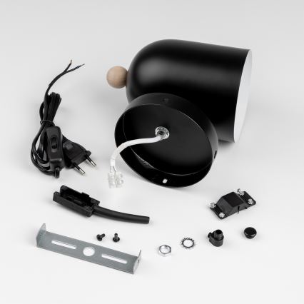 Brilagi - Oprawa ścienna punktowa GALLION 1xE27/15W/230V czarna