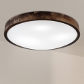 Brilagi - Oprawa sufitowa CARVALHO SLIM SMOKEY 3xE27/60W/230V dąb śr. 47,5 cm