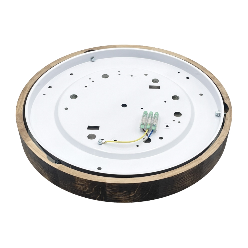 Brilagi - Oprawa sufitowa CARVALHO SLIM SMOKEY 3xE27/60W/230V dąb śr. 47,5 cm