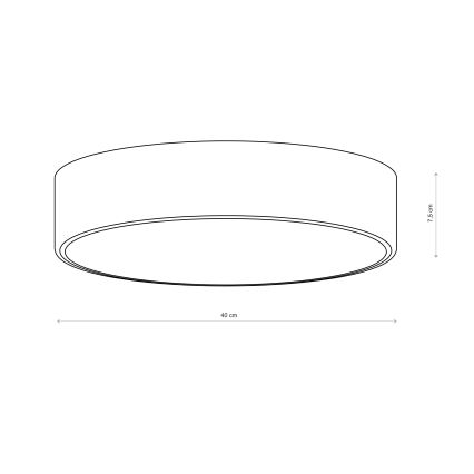 Brilagi - Oprawa sufitowa CLARE 3xE27/24W/230V średnica 40 cm różowa