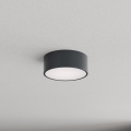 Brilagi - Oprawa sufitowa do łazienki z czujnikiem ruchu i zmierzchu CLARE 1xE27/24W/230V śr. 20 cm antracyt IP54