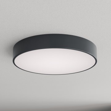 Brilagi - Oprawa sufitowa do łazienki z czujnikiem ruchu i zmierzchu CLARE 4xE27/24W/230V śr. 50 cm antracyt IP54