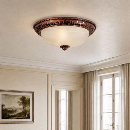 Brilagi - Oprawa sufitowa FRESCO 2xE27/40W/230V Ø 30 cm miedziana