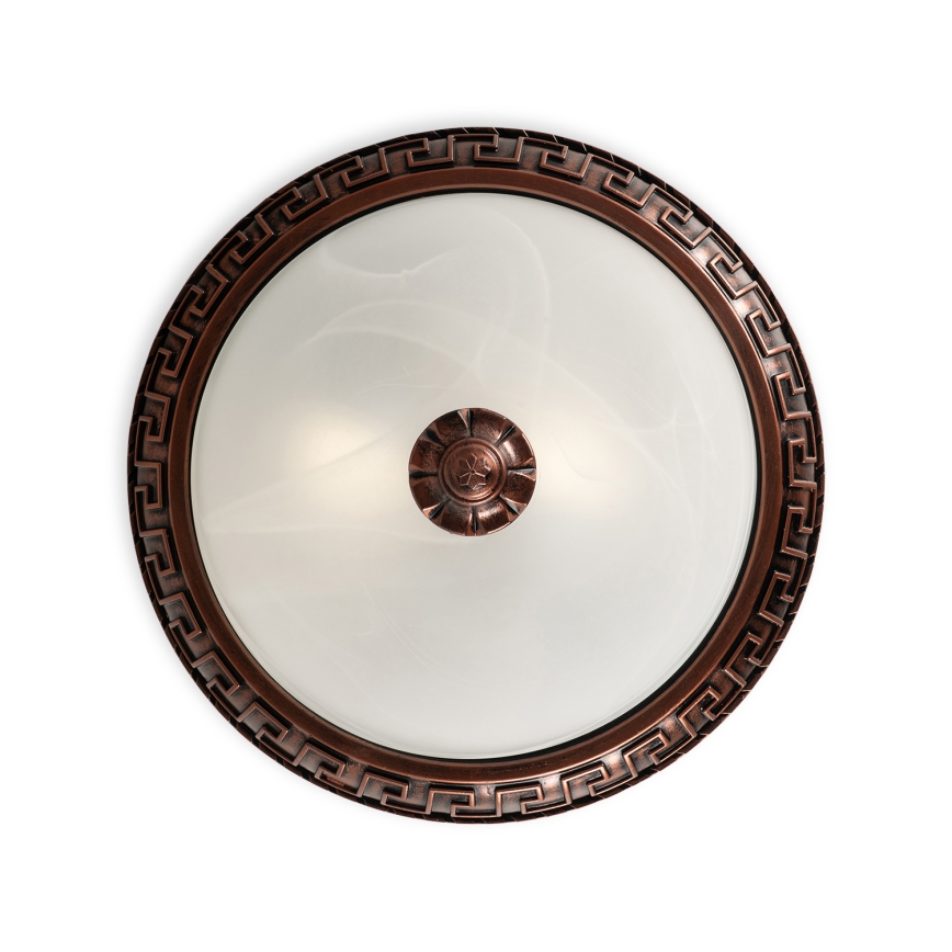 Brilagi - Oprawa sufitowa FRESCO 2xE27/40W/230V Ø 30 cm miedziana