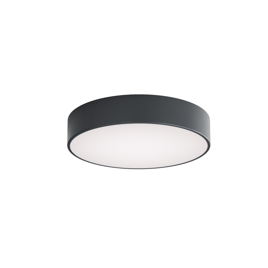 Brilagi - Plafon łazienkowy z czujnikiem ruchu i zmierzchu CLARE 3xE27/24W/230V, średnica 40 cm, antracyt, IP54