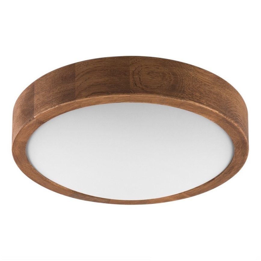 BRILAGI - Oprawa sufitowa LED CARVALHO SLIM 1xE27/15W/230V dąb/wiśnia średnica 27 cm