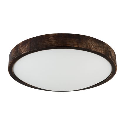 Brilagi - Oprawa sufitowa LED CARVALHO SLIM SMOKEY LED/36W/230V dąb śr. 37,5 cm