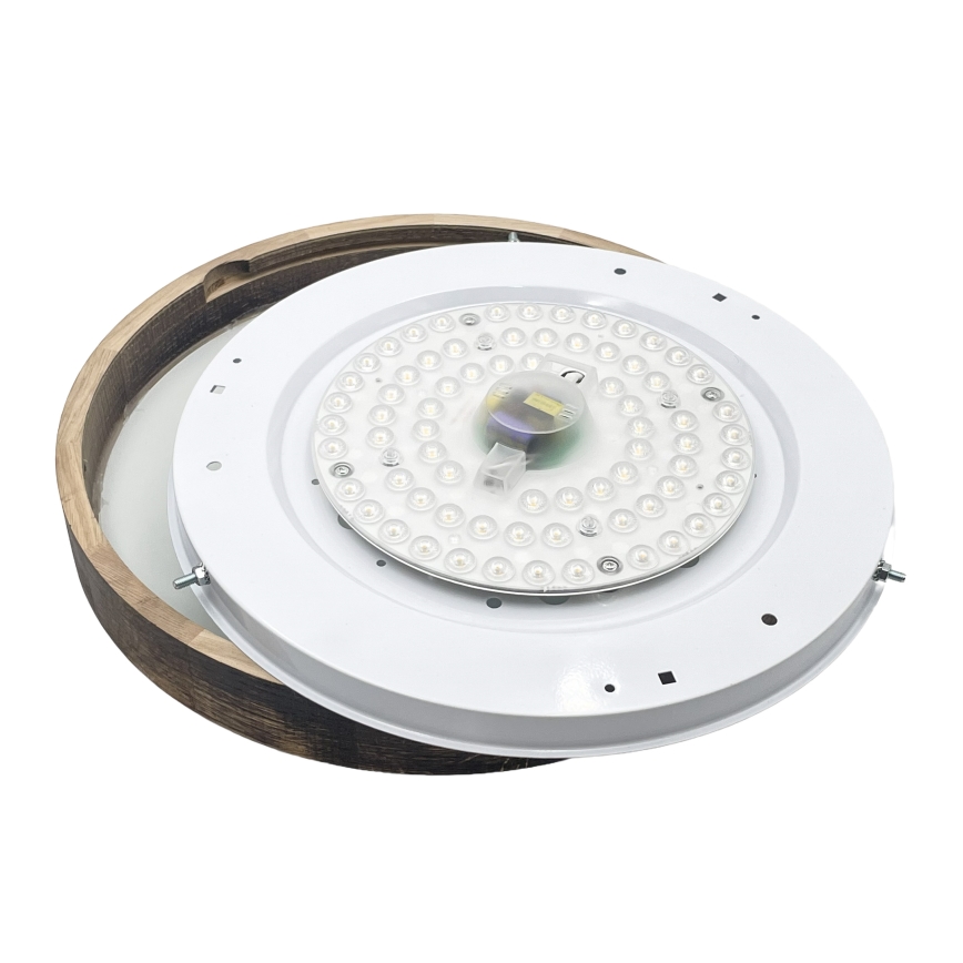 Brilagi - Oprawa sufitowa LED CARVALHO SLIM SMOKEY LED/36W/230V dąb śr. 37,5 cm