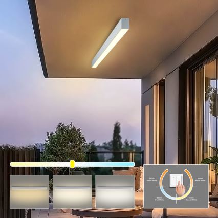 Brilagi - LED łazienkowa oprawa sufitowa SLEEKLINE LED/40W/230V 3000/4500/6000K srebrna IP44