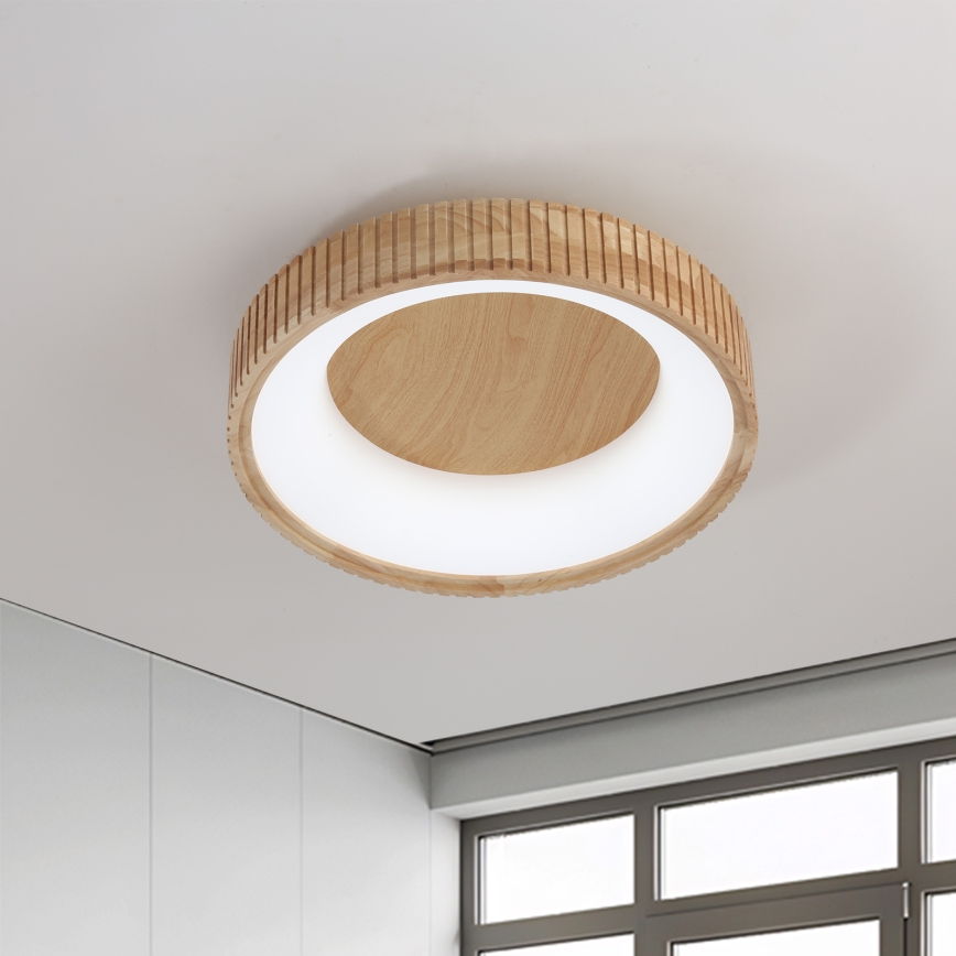 Brilagi - Oprawa sufitowa LED FALCON WOOD MODERN LED/30W/230V 3000/4000/6000K Ø 45 cm drewno