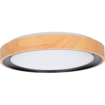 Brilagi - Oprawa sufitowa LED FLOCO LED/24W/230V śr. 30 cm dekor drewna/czarna