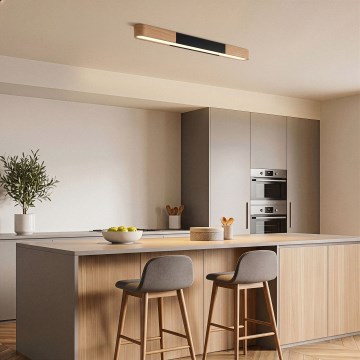 BRILAGI - Oprawa sufitowa LED GARDALINE LED/100W/230V 80 cm dąb/czarny