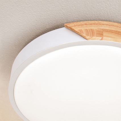 Brilagi - Oprawa sufitowa LED PILANA LED/24W/230V dąb/biały Ø 30 cm