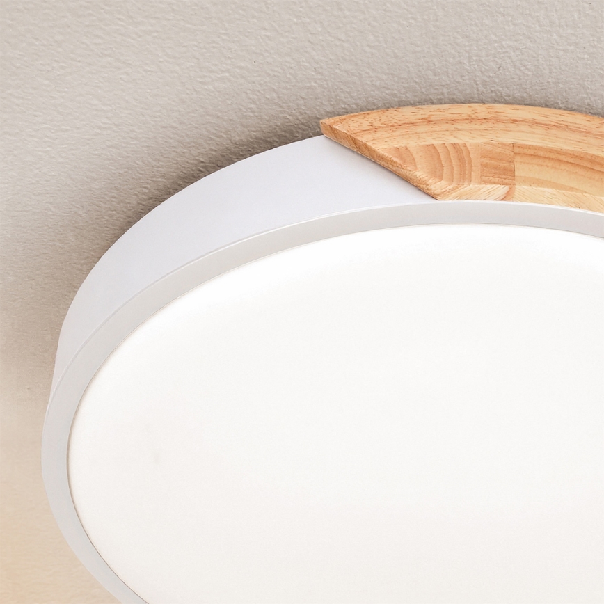 Brilagi - Oprawa sufitowa LED PILANA LED/24W/230V dąb/biały Ø 30 cm