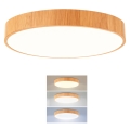 Brilagi - Oprawa sufitowa LED POOL 36W/230V, 3000/4000/6000K, średnica 30 cm, dekor drewna