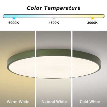 Brilagi - Oprawa sufitowa POOL LED/100W/230V 3000/4000/6000K śr. 80 cm zielona