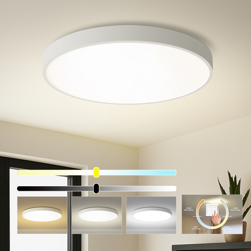 Brilagi - Oprawa sufitowa LED POOL LED/100W/230V 3000/4500/6000K śr. 80 cm biała