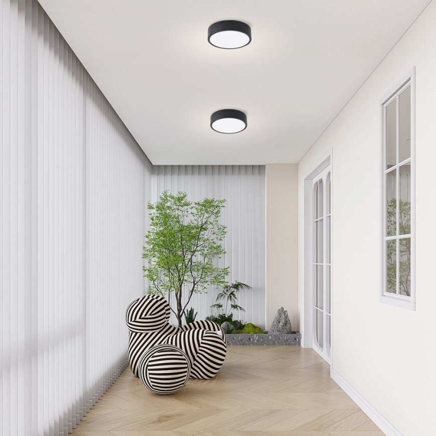 Brilagi - Oprawa sufitowa LED POOL LED/18W/230V 3000/4000/6000K Ø 20 cm czarna