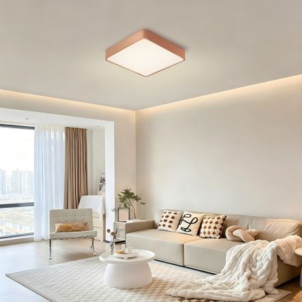 Brilagi - Lampa sufitowa LED POOL LED/48W/230V 3000/4000/6000K 50x50 cm brązowa