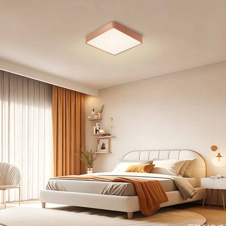 Brilagi - Lampa sufitowa LED POOL LED/48W/230V 3000/4000/6000K 50x50 cm brązowa