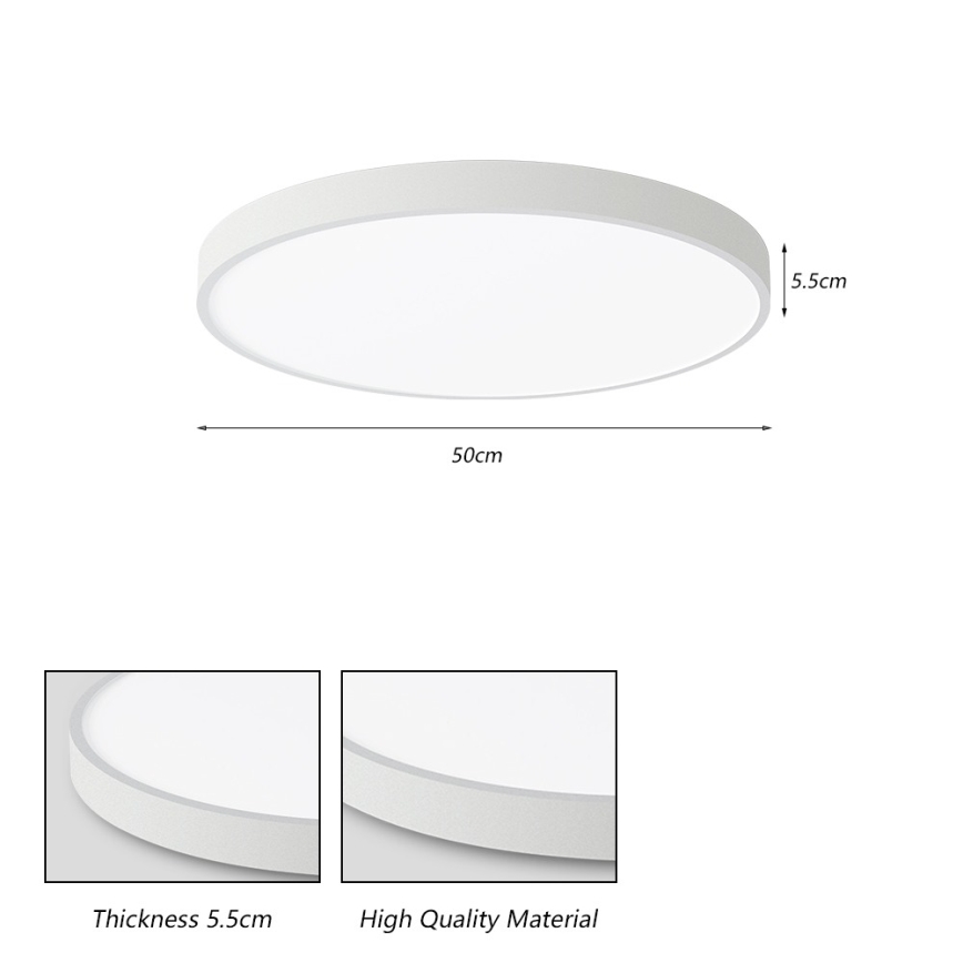 Brilagi - Oprawa sufitowa LED POOL LED/60W/230V 3000/4000/6000K 50 cm biała
