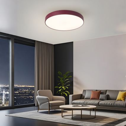 Brilagi - Plafon LED POOL LED/60W/230V 3000/4000/6000K śr. 50 cm burgundowy