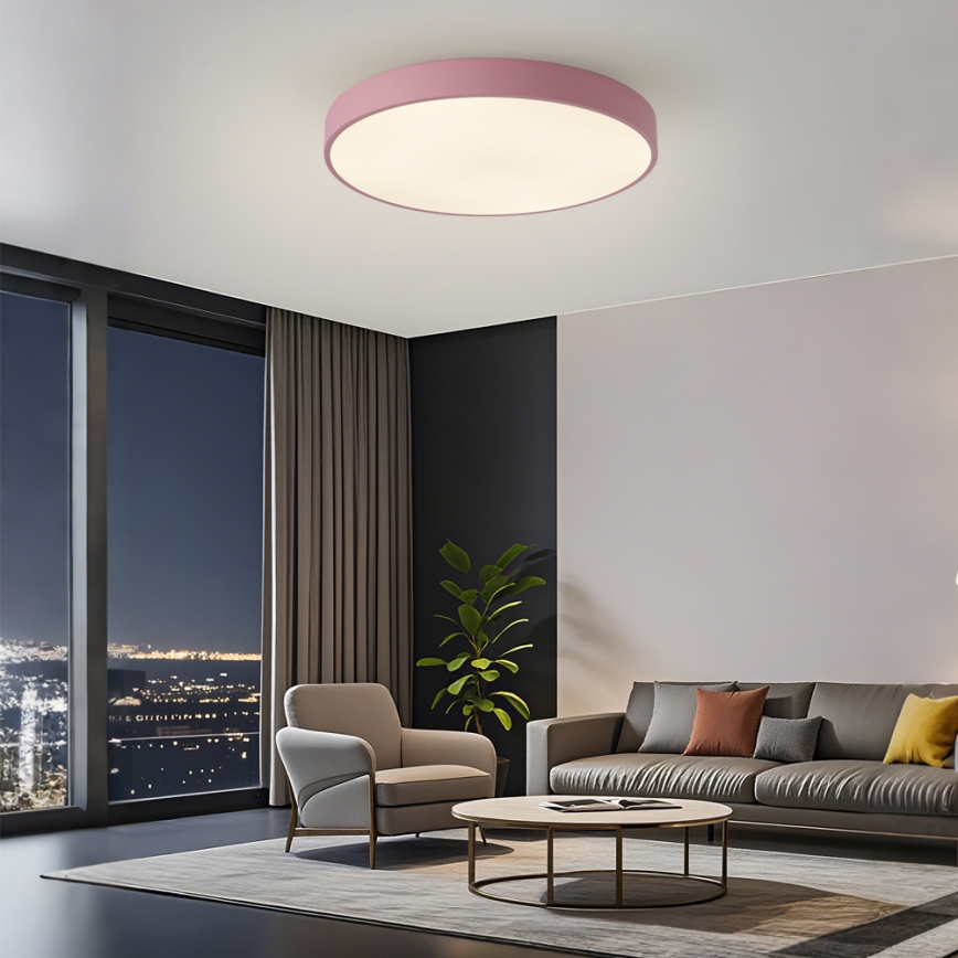 Brilagi - Oprawa sufitowa LED POOL LED/60W/230V 3000/4000/6000K Ø 60 cm różowa