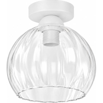 BRILAGI - Oprawa sufitowa LED RETRO GLASS 1xE27/60W/230V śr. 25 cm biała/przezroczysta