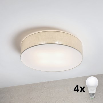 Brilagi - Oprawa sufitowa LED SIRIJA 4xE27/60W/230V, śr. 60 cm, kremowa