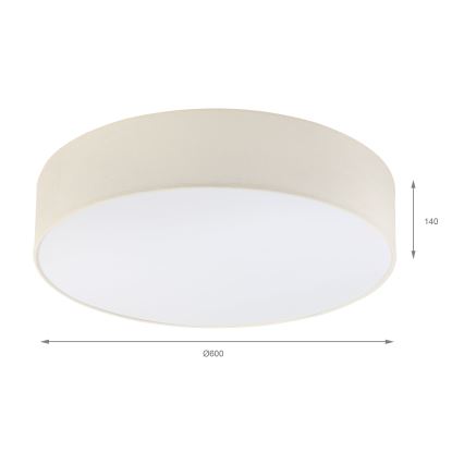 Brilagi - Oprawa sufitowa LED SIRIJA 4xE27/60W/230V, śr. 60 cm, kremowa