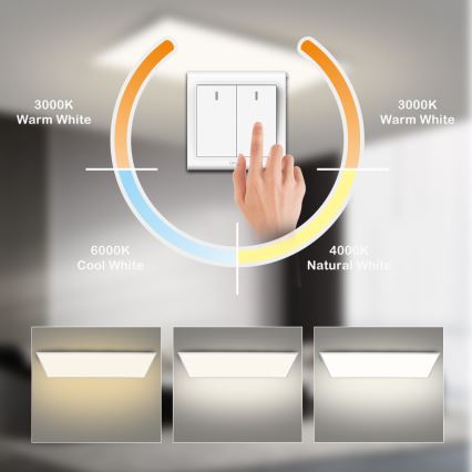 Brilagi - Oprawa sufitowa LED SLIMFRAME LED/80W/230V 120x60 cm 3000/4000/6000K biała