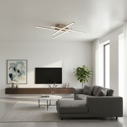 Brilagi - LED Oprawa sufitowa STRIPES LED/37W/230V 68x68 cm srebrna