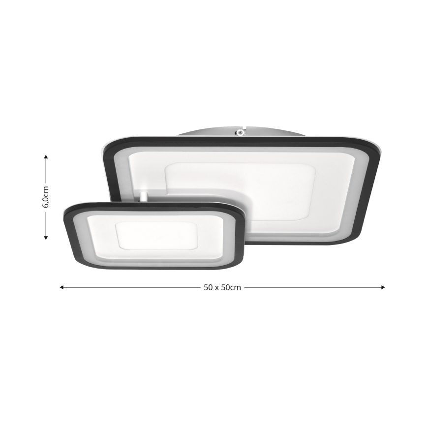 Brilagi - ściemnialna lampa sufitowa LED TANDORA LED/49W/230V 50x50 cm 3000-6000K + pilot zdalnego sterowania