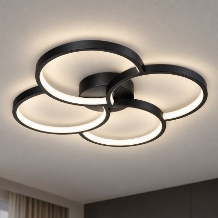 BRILAGI - Oprawa sufitowa LED VELO LED/42W/230V 4000K Ø 52 cm czarna