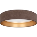 Brilagi - oprawa sufitowa LED VELVET SIMPLE, 24W, 230V, 3000K, śr. 45 cm, brązowo-złota