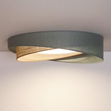 BRILAGI - Oprawa sufitowa LED VELVET TWIST LED/24W/230V 4000K śr. 55 cm zielona/beżowa