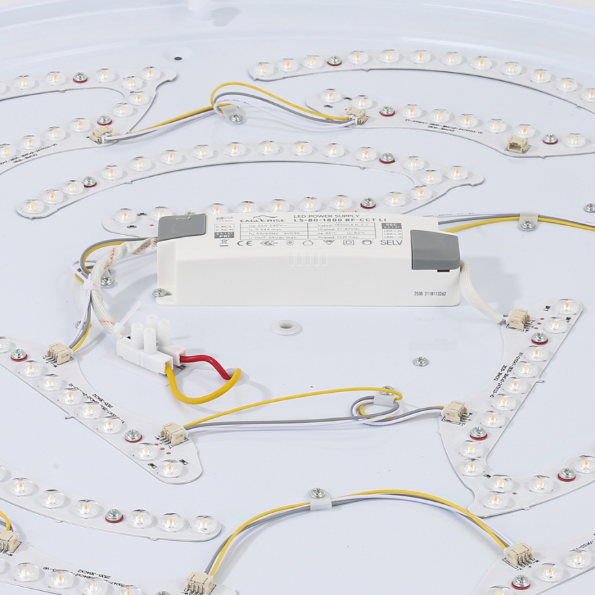 Brilagi - Oprawa sufitowa LED WOODROUND LED/40W/230V 3000/4000/6000K śred. 60 cm drewno CRI 90