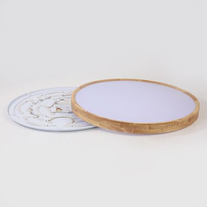 Brilagi - Lampa sufitowa LED WOODROUND LED/70W/230V 3000/4000/6000K śr. 80 cm drewno CRI 90