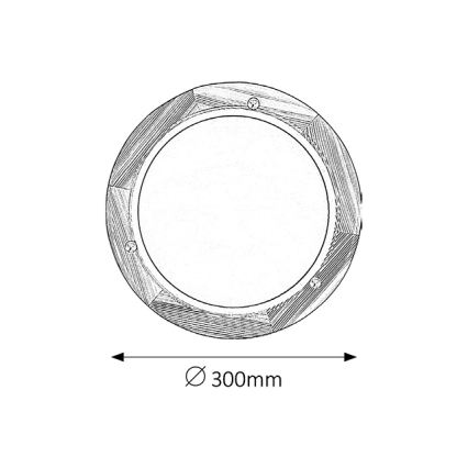 Brilagi - Oprawa sufitowa ORBIS 1xE27/60W/230V śr. 30 cm sosna
