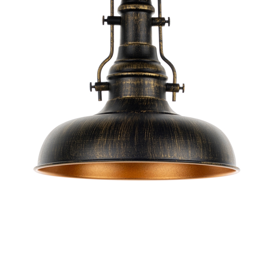 Brilagi - Oprawa sufitowa PYRONIC 1xE27/40W/230V śr. 32 cm brąz/patina
