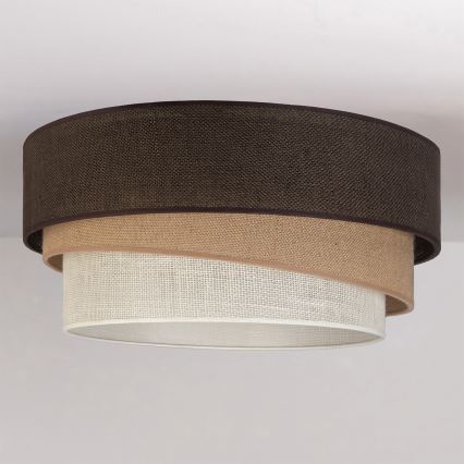 BRILAGI - Oprawa sufitowa TRIO 1xE27/60W/230V średnica 40 cm brązowa/beżowa/biała