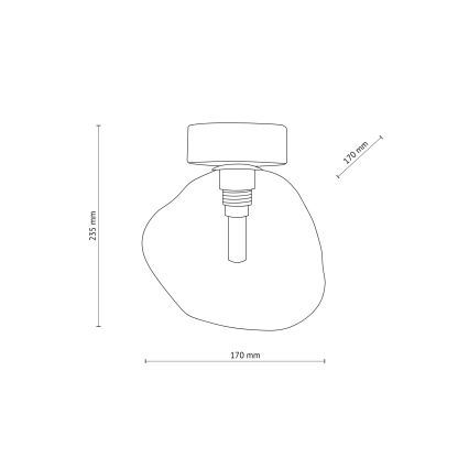 Brilagi - Oprawa sufitowa VULCANO 1xG9/8W/230V czarna/przydymiona