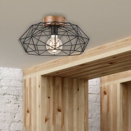 Brilagi - Lampa sufitowa WOODY BASKET 1xE27/60W/230V Ø 40 cm dąb